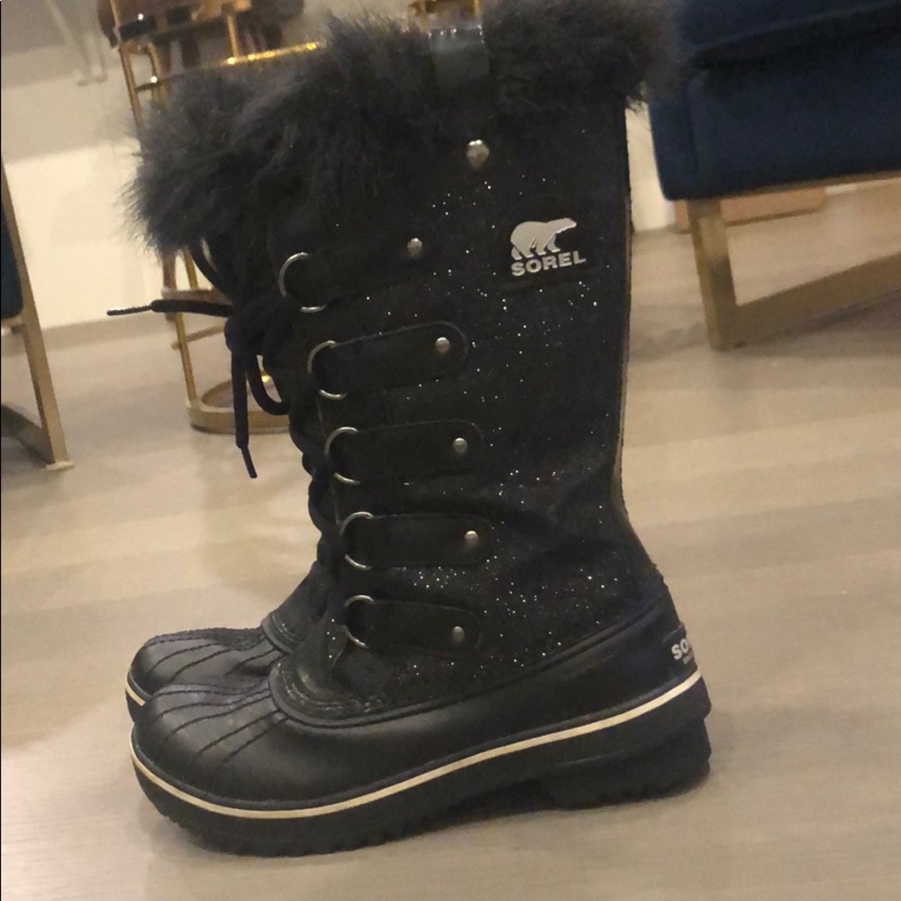 Sorel Sparkle Winter Rubber Boots size 6 US 37 EUR